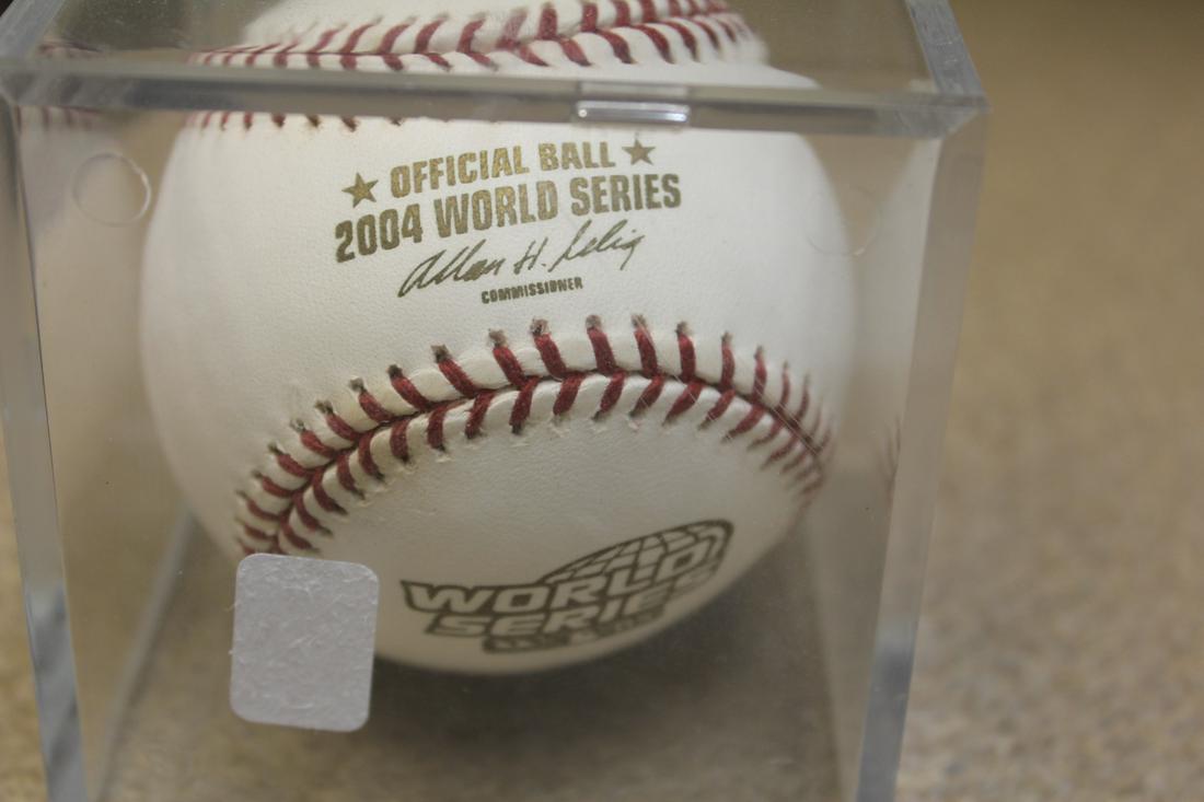 Official 2004 World Series Baseball: by Rawlings - inside a cube