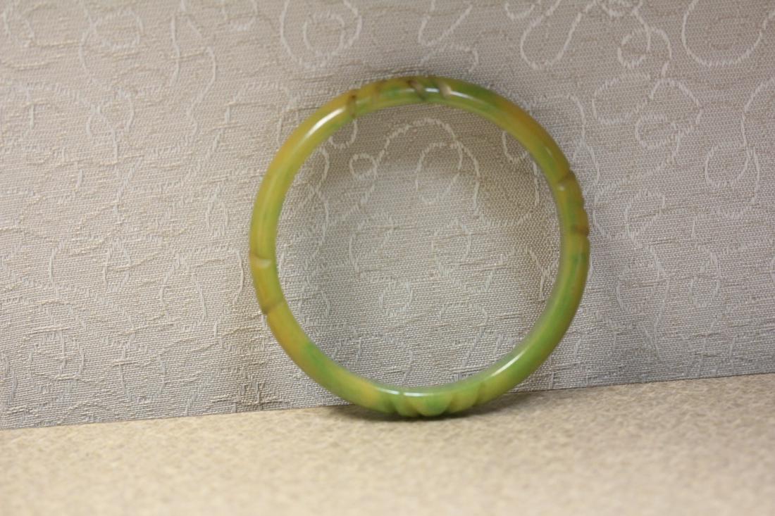 Vintage Bangle Bracelet: bakelite/lucite - 2 3/8" inside diameter