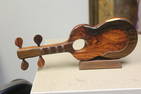 Exotic Wood Guitar on Stand