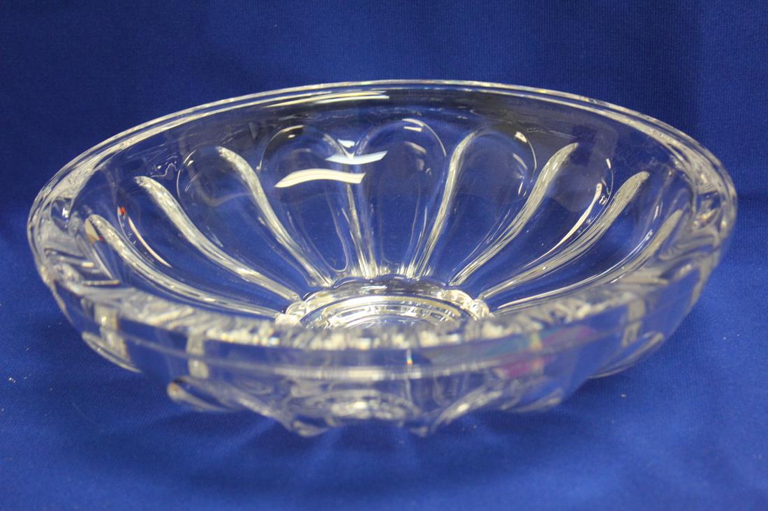 A Large Signed Orrefors Bowl: heavy - 10 5/8" in diameter