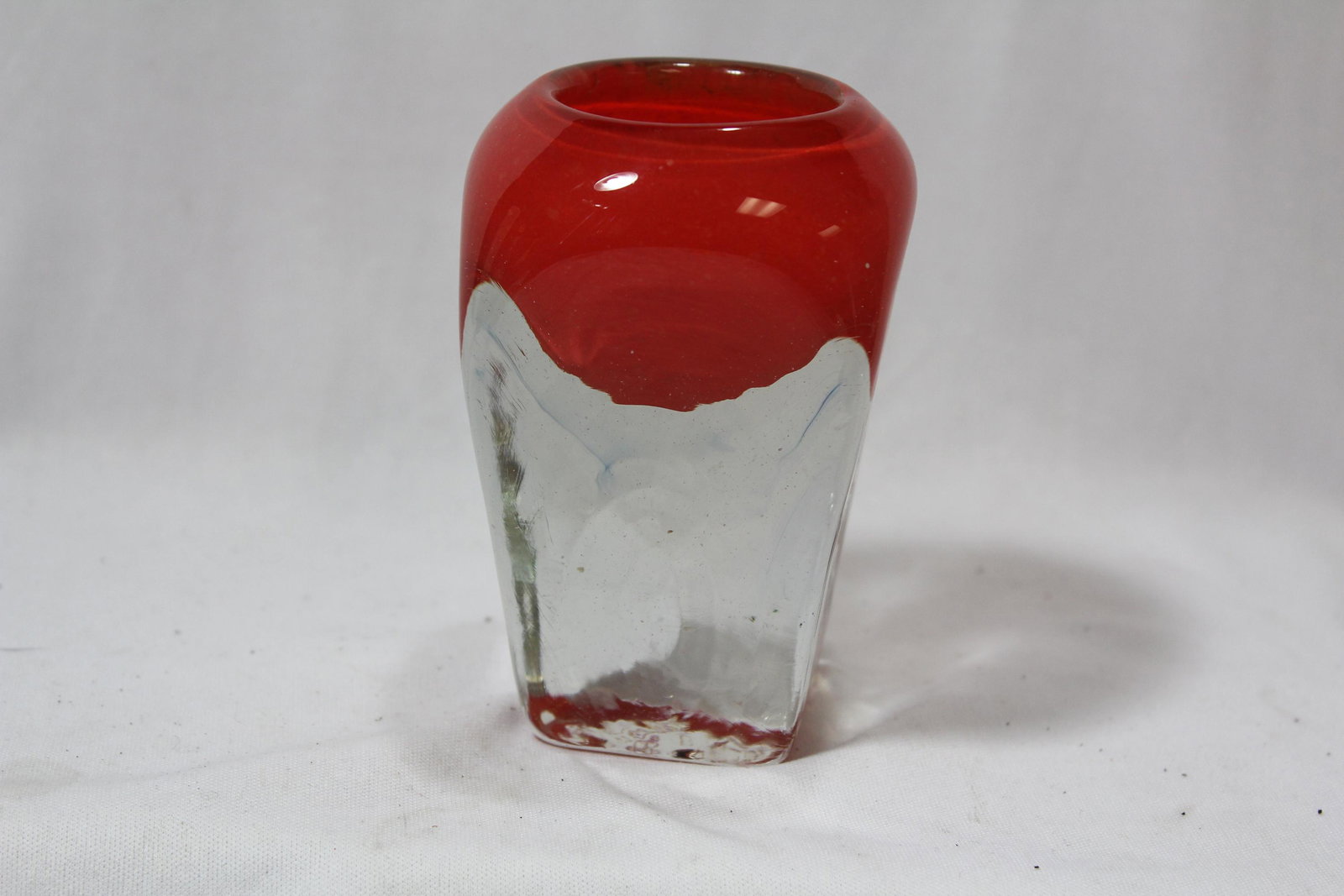 An Artglass Kai Koppel Candle Holder: 4 1/4" tall