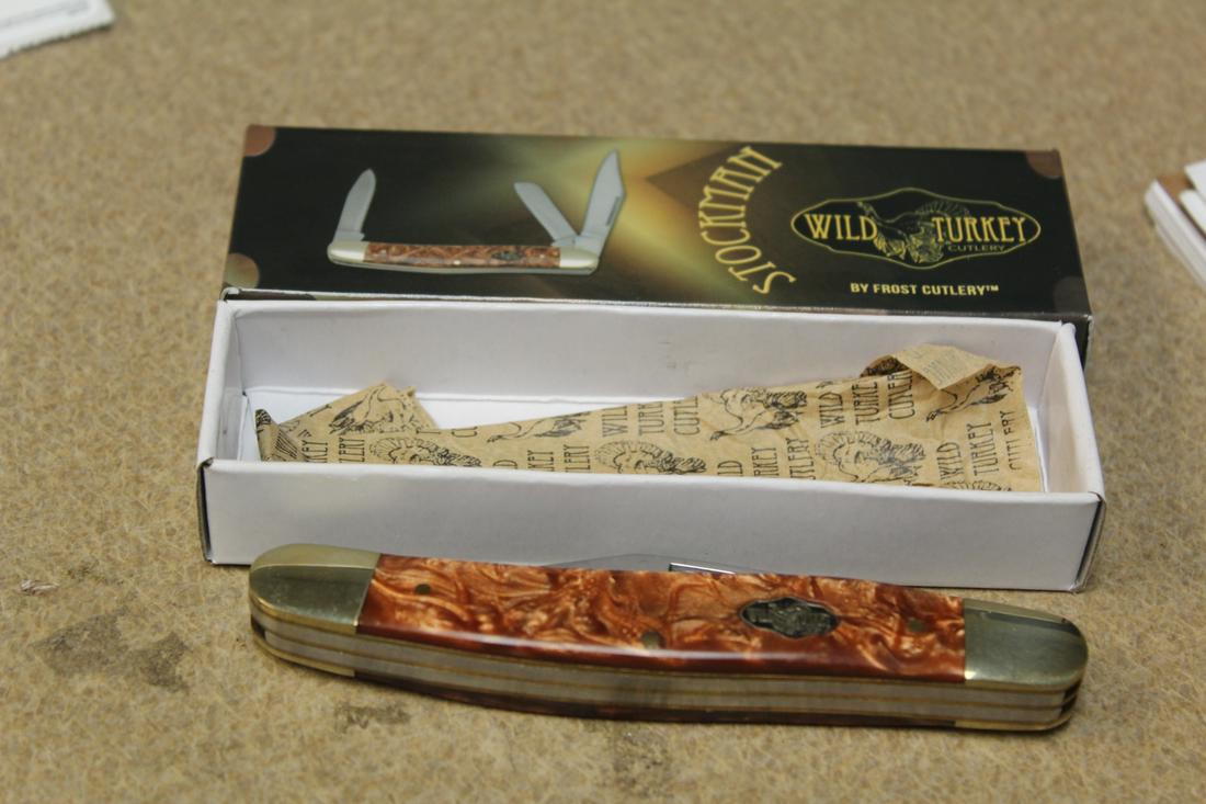 Wild Turkey Frost Cuttery Pocket Knife: 4 1/2" long
