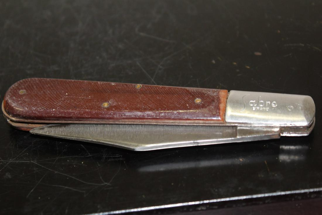 A Barlow Sabre Pocket Knife: 5" long