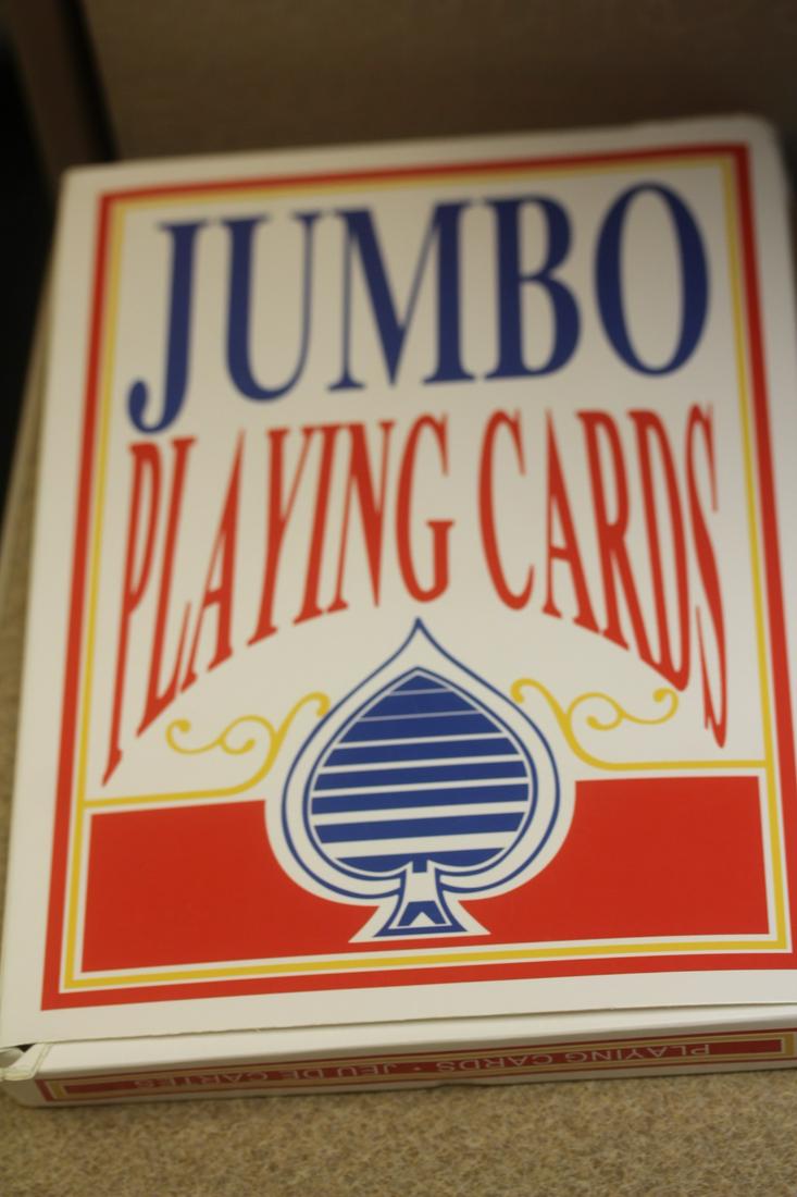 Jumbo Playing Cards: as shown