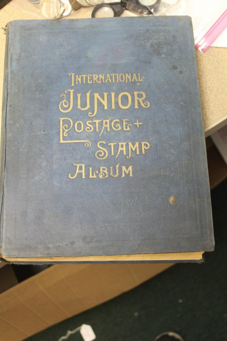 International Junior Postage Stamp Album: with some stamps, not full but has stamps