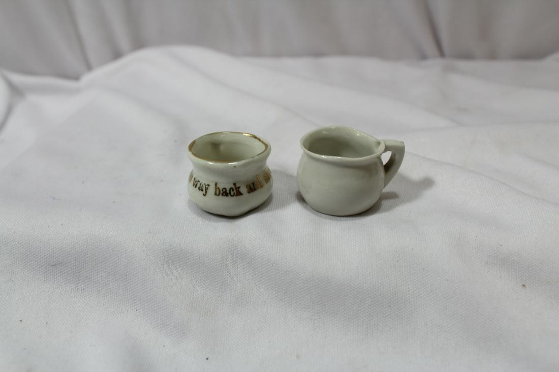 Lot of 2 Miniature Cups: as shown