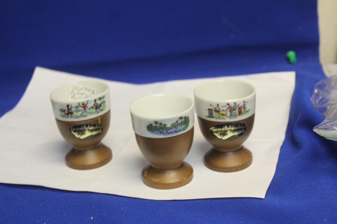 Lot of 3 Egg Coddlers: 2 1/2" tall each