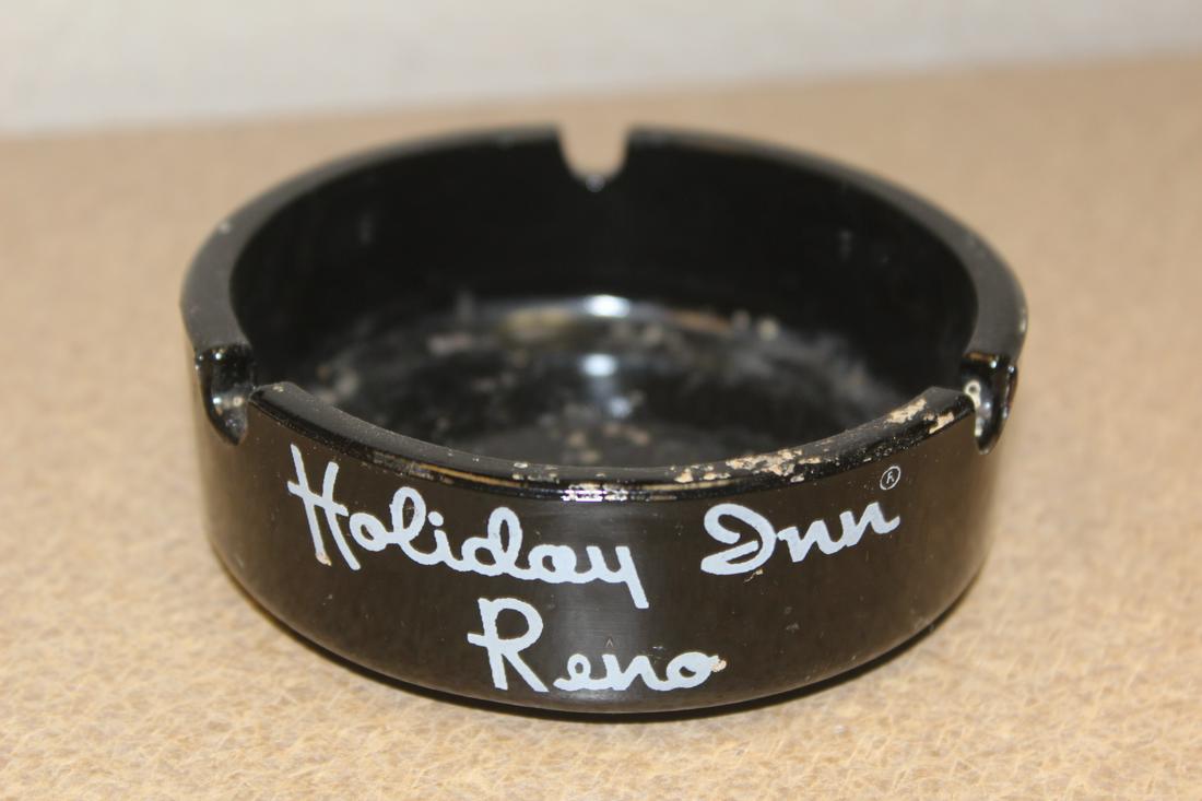 Holiday Inn Glass Ashtray: Reno the Riviera Room - 3 1/2" in diameter