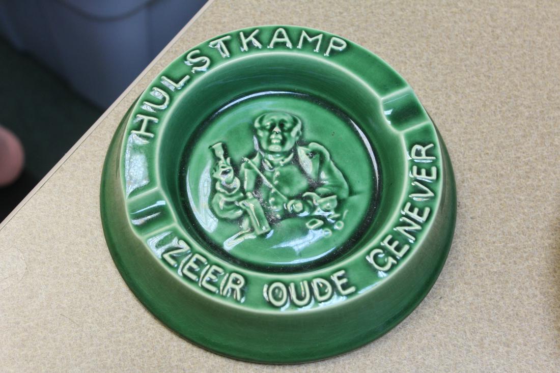 Holland Ashtray: possibly Delft - 7 1/4" in diameter - please note: one small hairline as shown