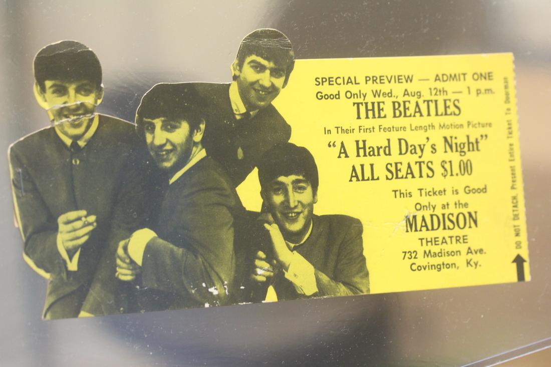 Original Beatles Ticket: as shown
