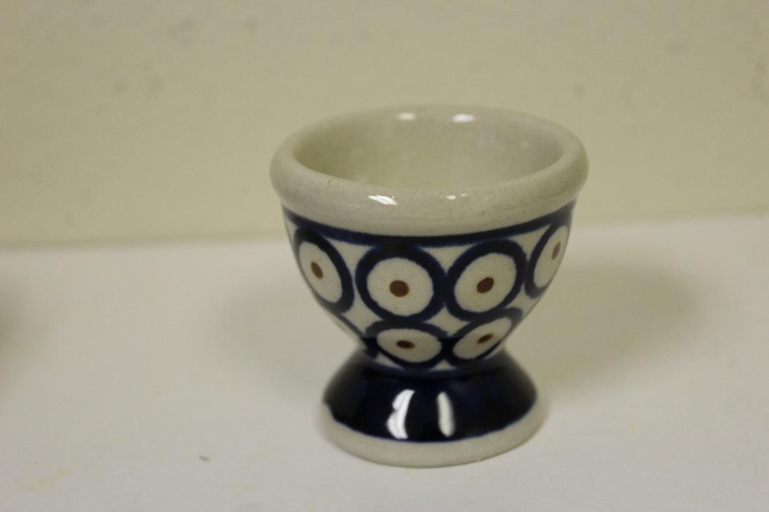 A Ceramic Egg Holder: 2 3/8" tall