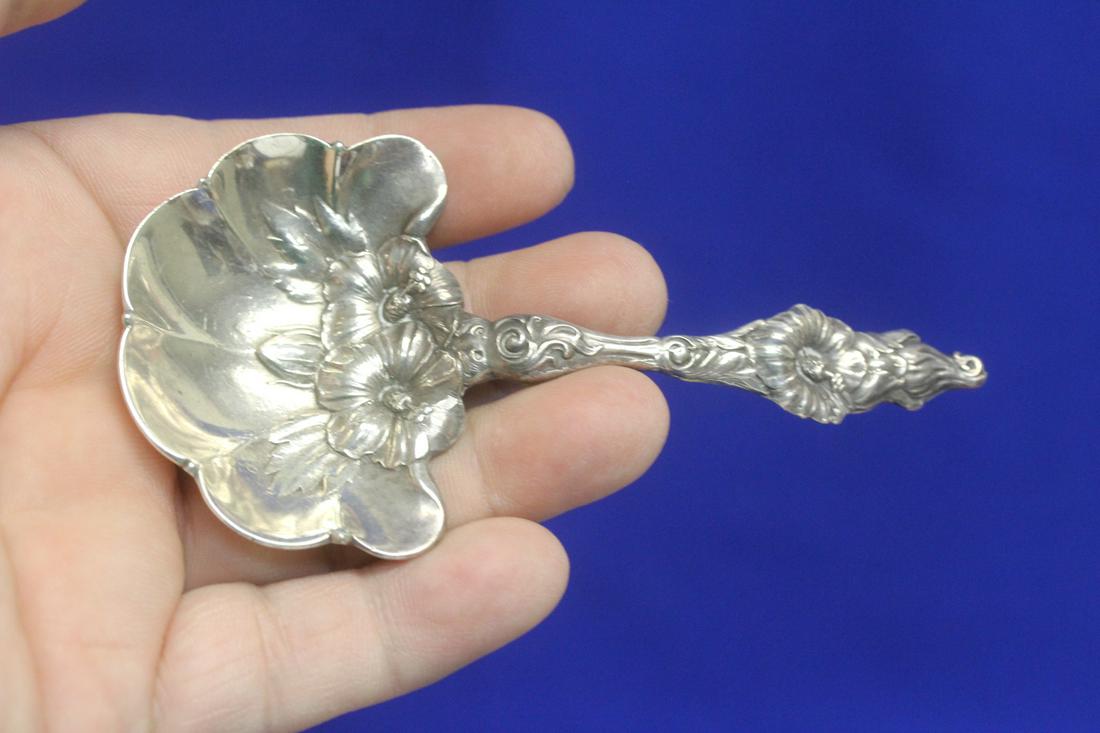Enlish Sterling Bon Bon Spoon: 4 inches across