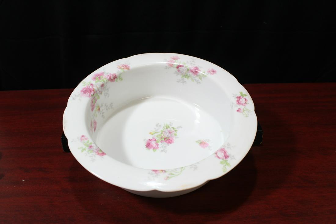 A Round Limoge Bowl: 8 3/4" in diameter