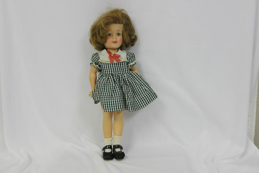 Ideal Doll: Shirley Temple: 12" tall - sleepy eyes - shoes are replacements
