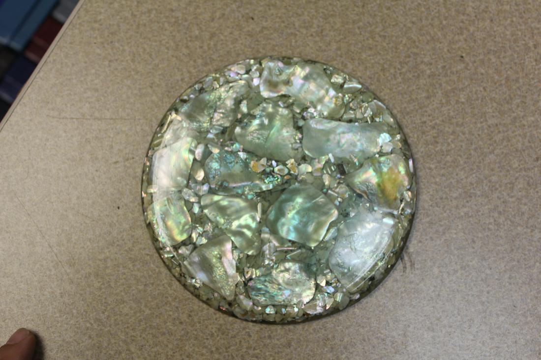 Plympton's Abalone Trivet: 5 3/4" in diameter