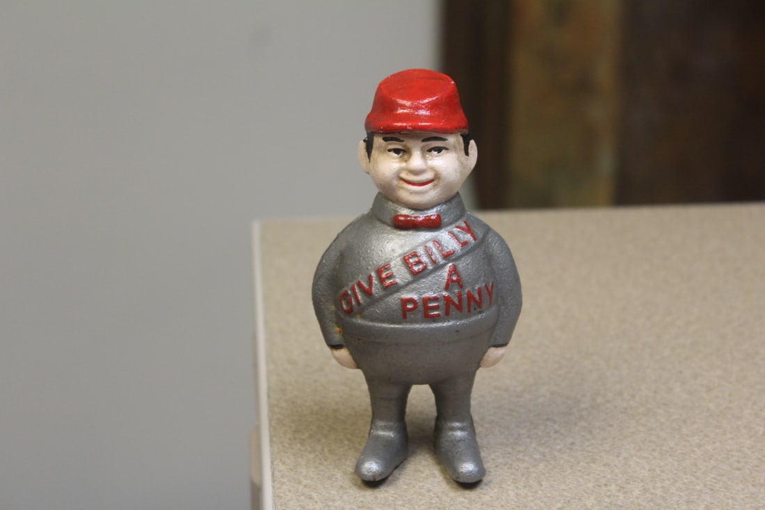 Cast Iron Bank: 5 1/2" tall