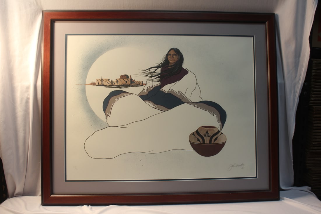 A Signed John White Lithograph: 36" x 25"