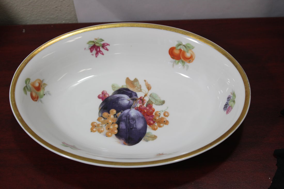 A Bavarian Fruit Bowl: made in Germany - 10 1/4" in diameter