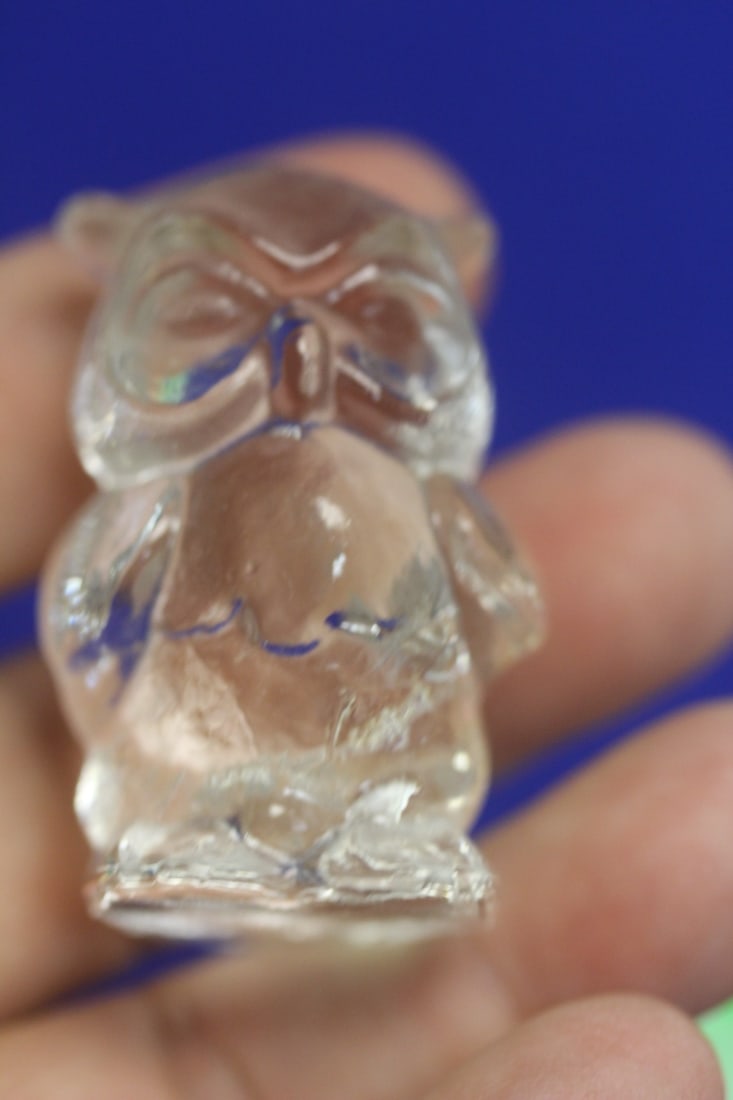 Goebel Glass Owl: 1 3/4" tall
