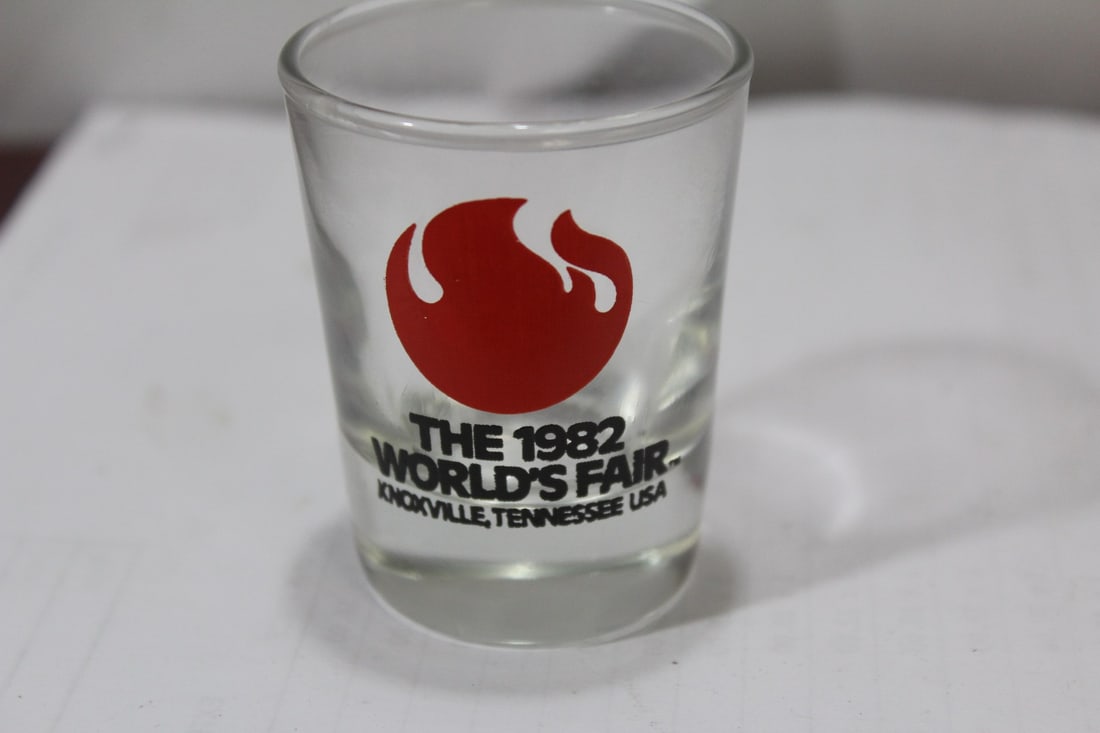 A 1982 Worlds Fair Shotglass: as shown