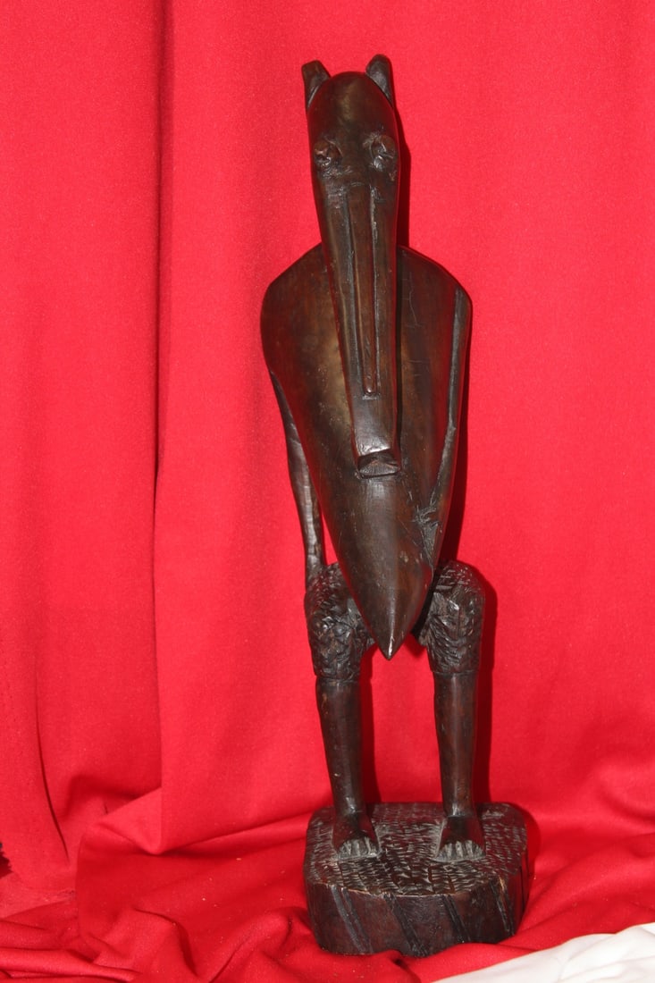 An African Folk Art Alien?: 13 3/4" tall