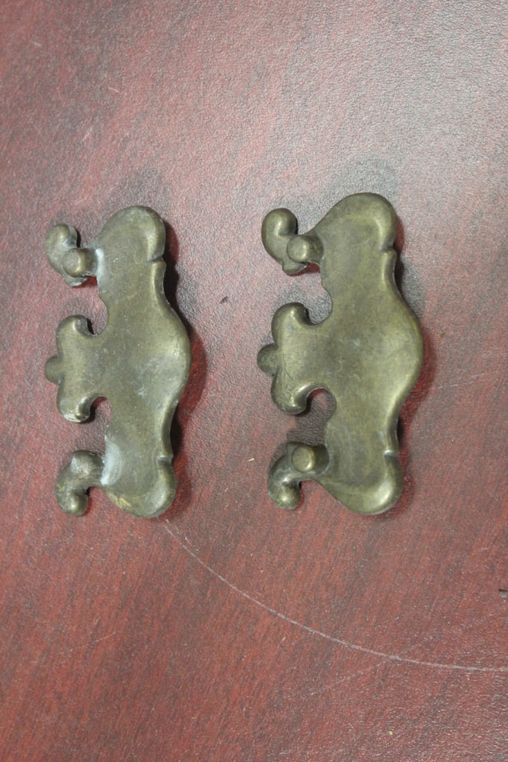 Set of Two Antique Drawer Pulls: as shown
