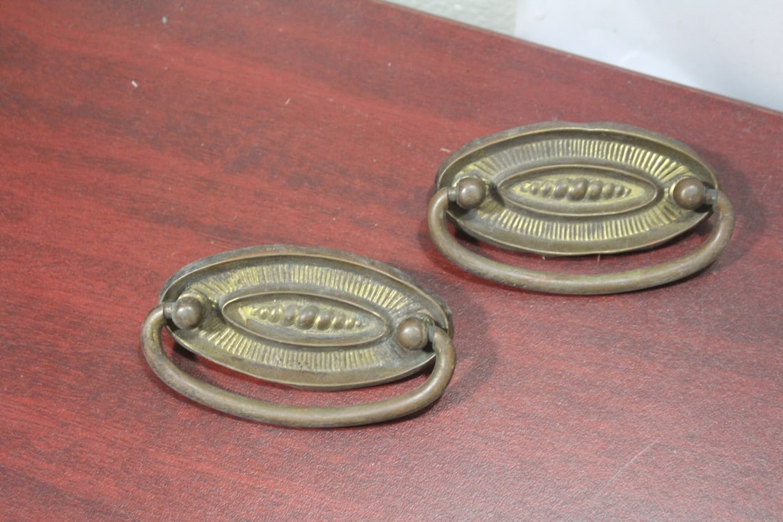 Set of Two Antique Drawer Pulls: as shown