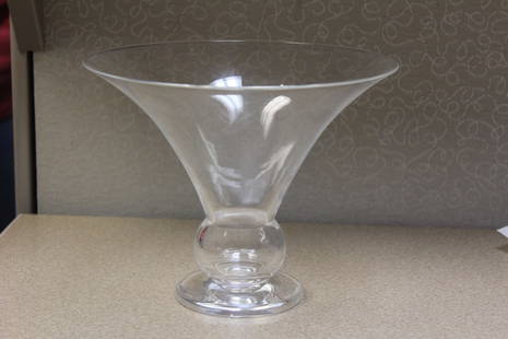 Steuben Glass Glass Bowl: 8 1/2" in diameter - marked Steuben