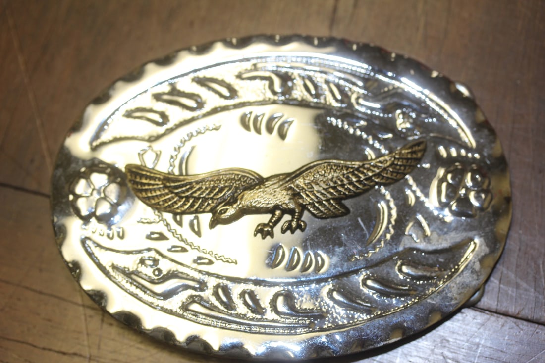 An Eagle Belt Buckle: 4" across