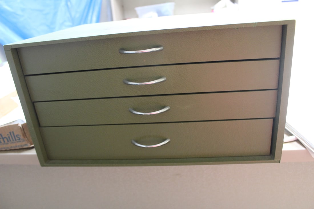 Christofle Silverware Cabinet: 19" x 10" x 15"