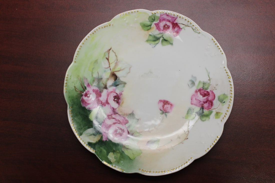 A Limoge Plate: 9 inches in diameter