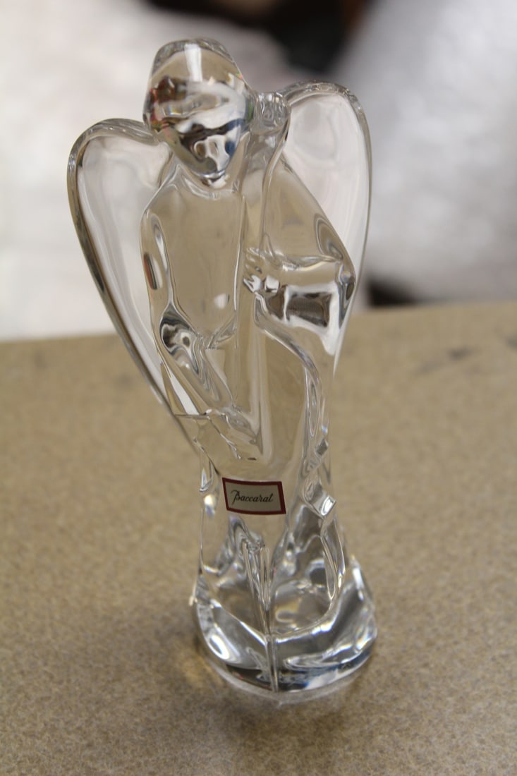Baccarat Crystal Angel: 6 1/2" tall