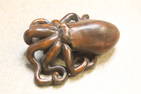 Japanese Okimono Wooden Octopus