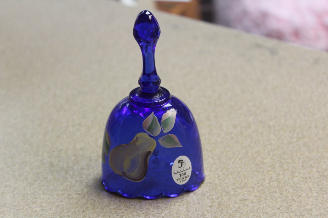 Signed Fenton Bell: 4 1/2" tall