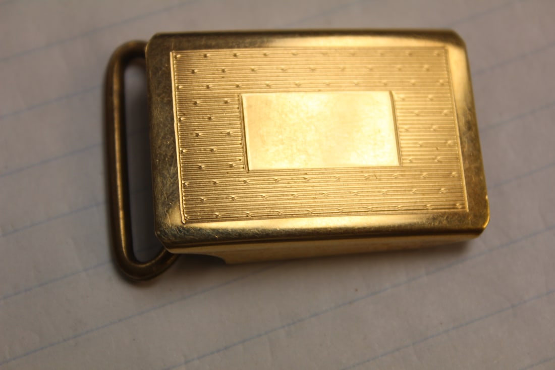 Gold Filled Belt Buckle: as shown