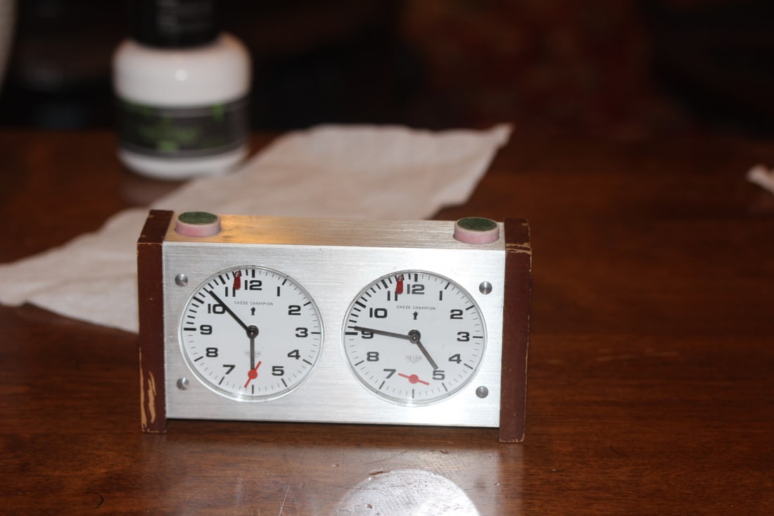 Rare Swiss Made Heuer Chess Clock: (later tag Heuer) - works