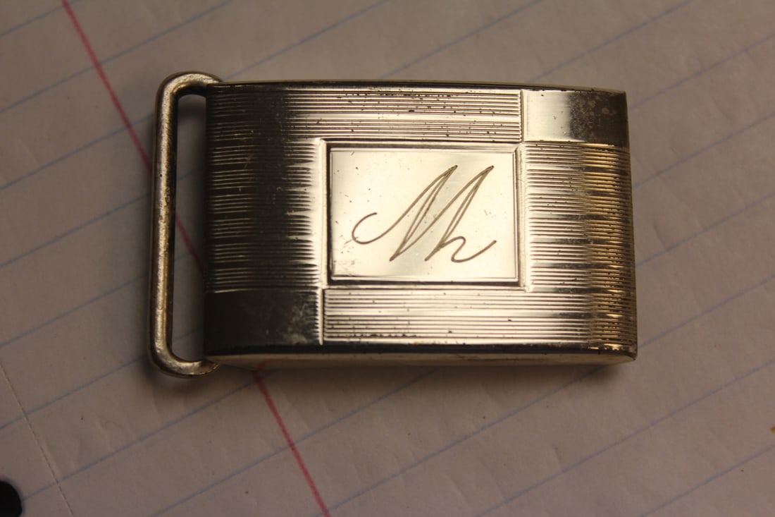 Sterling Silver Belt Buckle: as shown