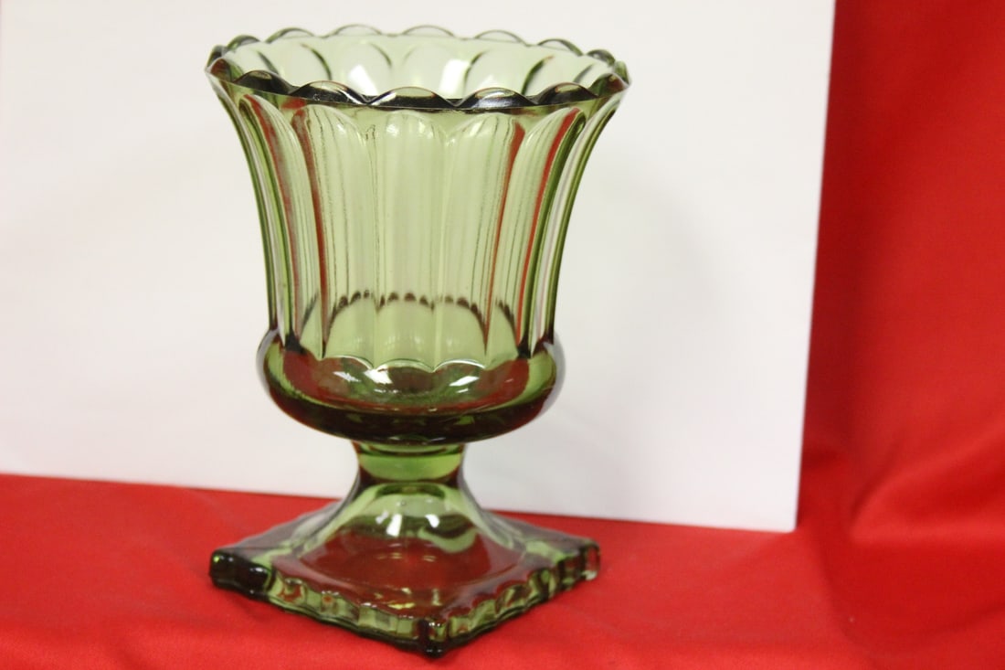 A Glass Urn: 6" tall