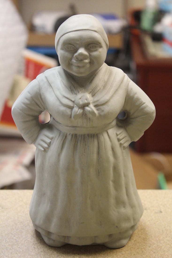 Black Americana Cast Iron Statue: 9" tall