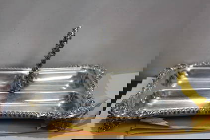 An Ornate Silverplated English Serving Tray (1 of 7)