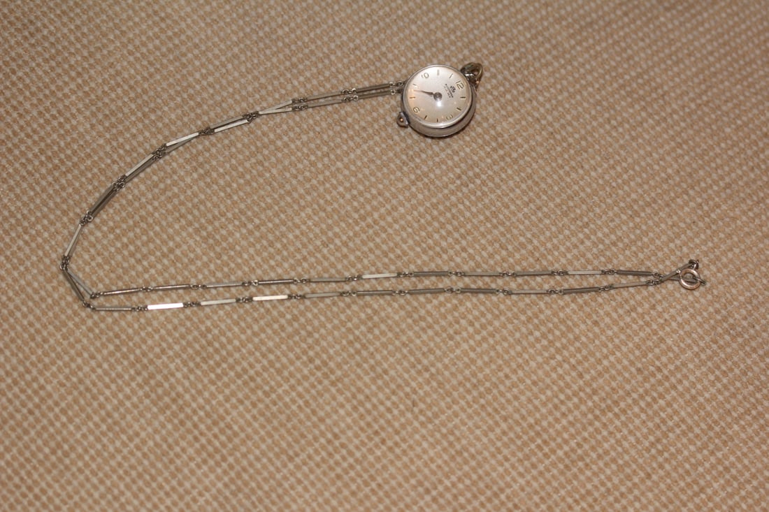 Rare Bucherer Skeleton Pendant Watch: works - 17J