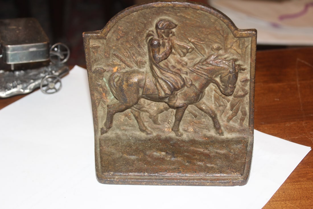Cast Iron Door Stopper: Jockey - 5 3/8" across