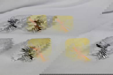 Set of 4 Mother of Pearl Napkin Rings