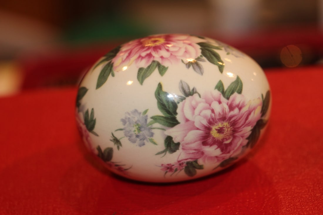 The Egg Lady Ceramic Egg: 2 3/8" across