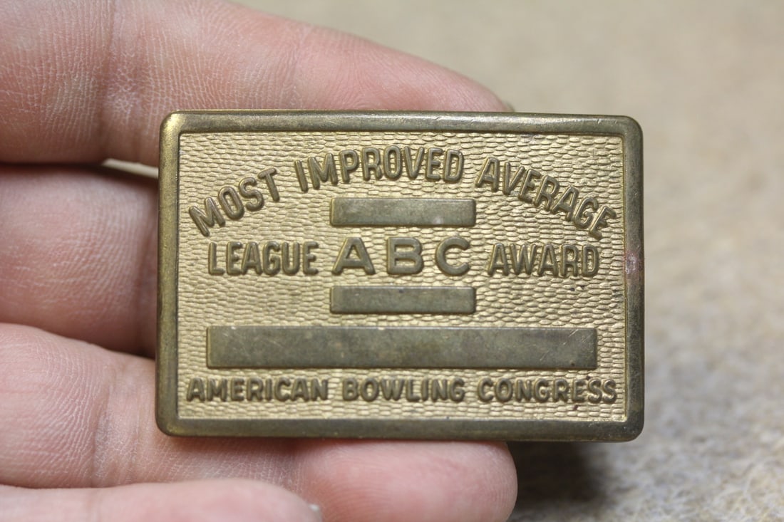 Vintage Belt Buckel: American Bowling congress