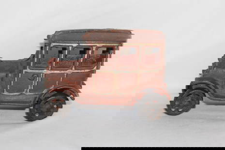 A Cast Iron Car: 6 1/8" wide