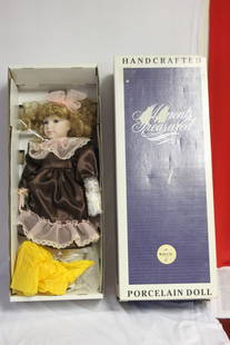 Moments Treasured Porcelain Doll - "Maggie": Approximately 21" tall - boxed