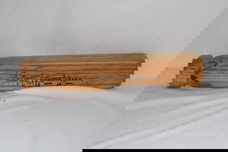 A Wooden Train Whistle Blower: 9" long
