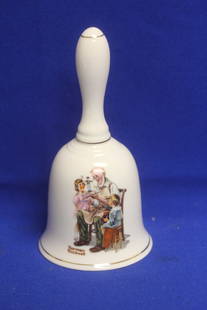 Norman Rockwell Bell: 6 5/8" tall