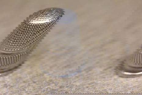 A Sterling Thimble: as shown